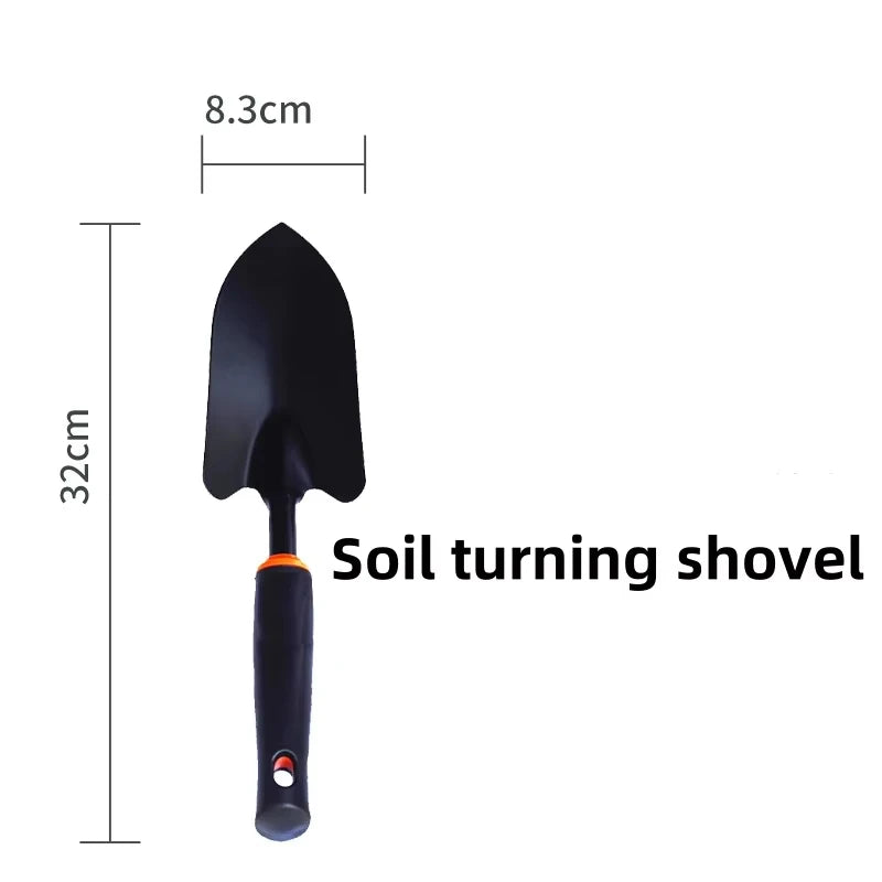 Gardening Shovel, Gardening Vegetable Planting Tools, Rake, Hoe, Trowel, Small Tool Set of 4, Gardening Gifts for Women and Men