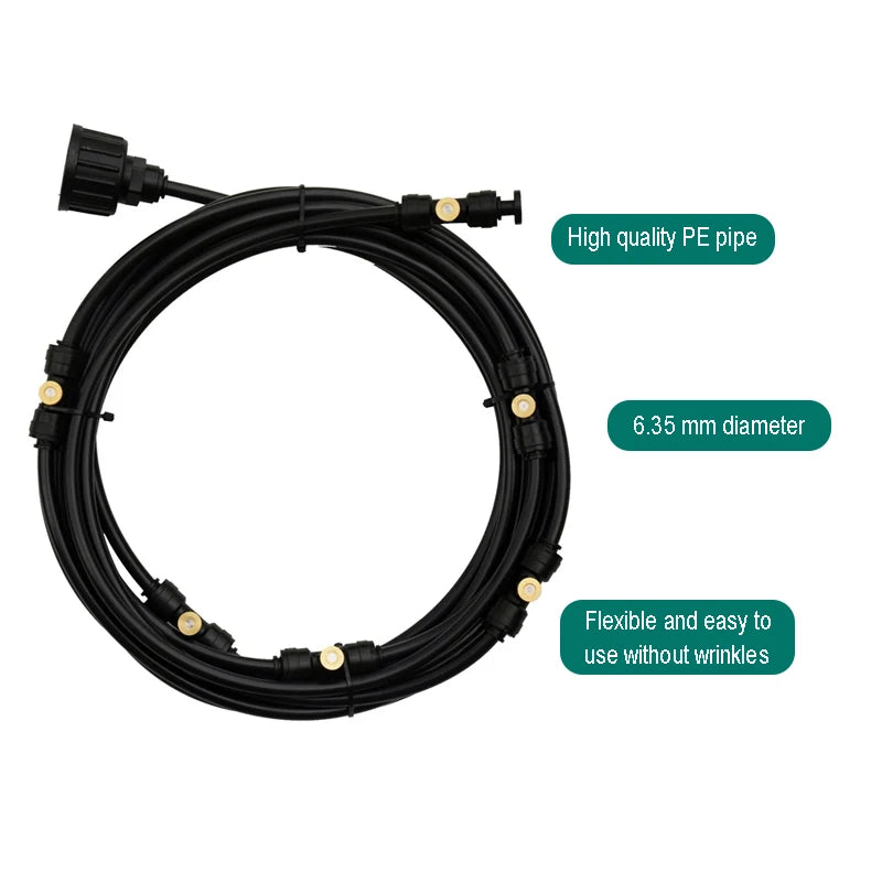 Garden Irrigation Misting System Kit Gardening Farms Public Green Spaces Flexible and Easy To Install Garden Irrigation Solution