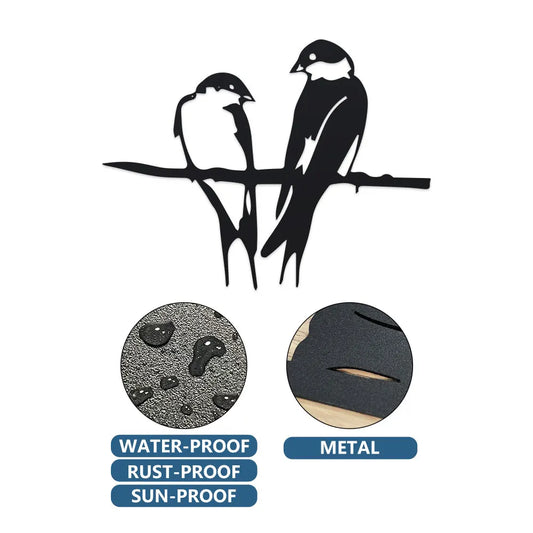 Decorative outdoor birds, decorative birds, garden decoration, outdoor garden ornaments, metal birds, metal bird garden decor