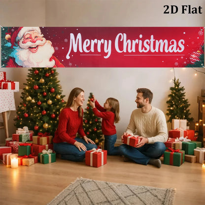 Christmas Outdoor Banner Merry Christmas Decorations For Home 2025 Outdoor Decor Xmas Navidad Noel Natal Happy New Year 2026