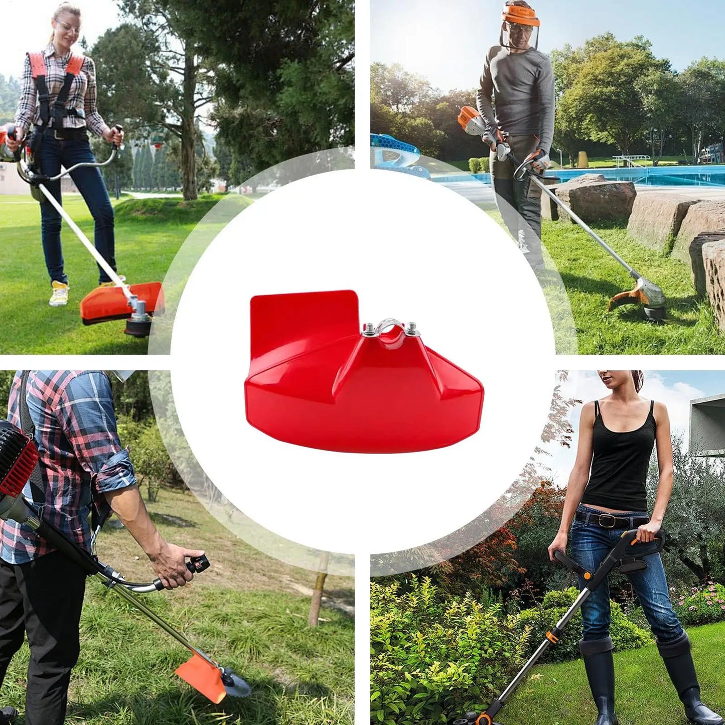 S/L Lawn Trimmer Protective Cover Weeder Protective Board Nylon Material Protection Tool for Lawnmowers Trimmers and Irrigators