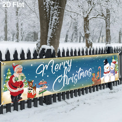 Christmas Outdoor Banner Merry Christmas Decorations For Home 2025 Outdoor Decor Xmas Navidad Noel Natal Happy New Year 2026