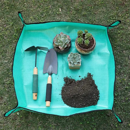 Flower Pots Transplanting Mats Gardening Planting Mat PE Plant Repotting Mat Foldable Waterproof Gardening Potting Pad