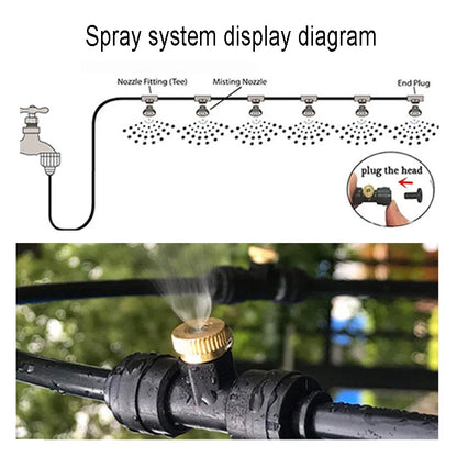 Garden Irrigation Misting System Kit Gardening Farms Public Green Spaces Flexible and Easy To Install Garden Irrigation Solution